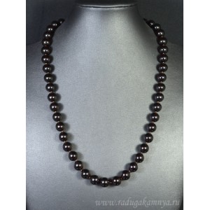 Бусы из янтаря шарик 10мм вишня, 54см Бусы из янтаря шарик 10мм вишня, 54см