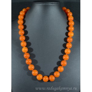 Бусы из янтаря шарик 14мм карамельный, 55см Бусы из янтаря шарик 14мм карамельный, 55см