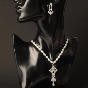 Комплект: серьги, кулон "Сияние" ромбики, МИКС, L=40 Комплект: серьги, кулон "Сияние" ромбики, МИКС, L=40