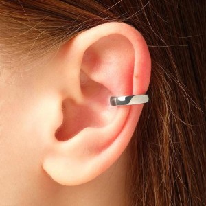 Серьга "Каффа" роспись, цвет серебро