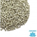 Бисер TOHO №11 цвет PF0558 (Galvanized Aluminum Permanent Finish) гальванизированный матовый серебристый ЯПОНИЯ пакет 10 граммов