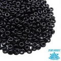 Бисер TOHO Demi Round №8 цвет 49 черный непрозрачный ЯПОНИЯ 5 граммов