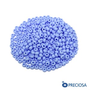 Бисер Чехия натуральный  непрозрачный, размер 08, арт. 33020, голубые тона, 10 грамм