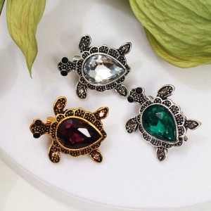 Брошь "Черепаха" ажурная, цвет МИКС