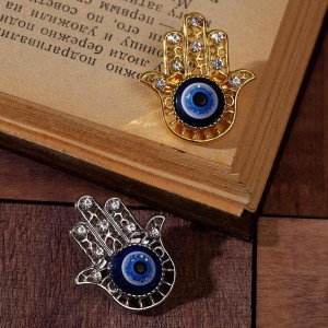 Брошь-оберег "Рука Хамса", цвет МИКС