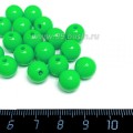 Бусины пластик 10 мм, цвет Зеленая весна, 40 штук/упаковка