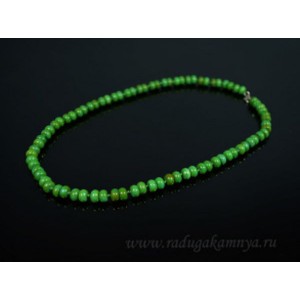 Бусыиз бирюзы (имитация) кукуруза 8мм, 48см