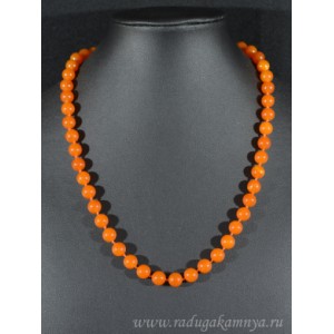 Бусы из янтаря шарик 8мм карамельный, 47см