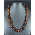Бусы янтарные крошка коньячный, 53см