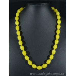 Бусы янтарные кубик 7мм карамельный, 53см