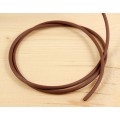 Трубочка пластик полая 3мм КОРИЧНЕВАЯ, 1м