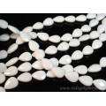 Бусины из агата белого (иск.) капля гр.18*13мм, 39см, 21 бусины