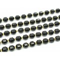 Бусины из агата черного граненые 9*10мм, 18см, 16 бусин
