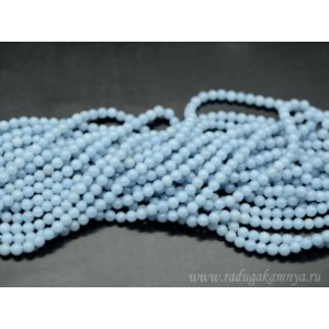 Бусины из ангелита шарик 4мм, 39см, 100 бусин