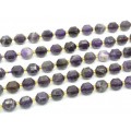 Бусины из аметиста граненые 9*10мм, 18см, 16 бусин