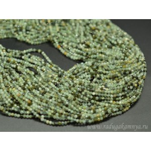 Бусины из пренита шарик гр.2,2мм, 37,5см, 168 бусин