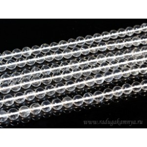 Бусины из горного хрусталя (нат.) шарик 8мм, 39см, 48 бусин Бусины из горного хрусталя (нат.) шарик 8мм, 39см, 48 бусин