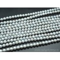 Бусины из жемчуга II шарик 6-7мм серый, 35см, 55 бусин.