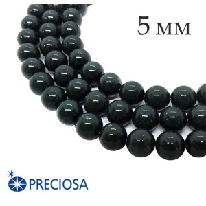 Жемчуг хрустальный Preciosa Maxima 5 мм Malachite 10 штук/упаковка Чехия