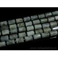 Бусины из лабрадорита цилиндр с гранями 10*14мм, 37,5см, 22 бусины