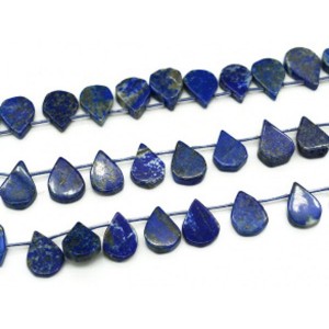 Бусины из лазурита афганского капля 13*17мм, 19см, сет 14 бусин