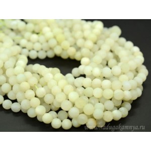 Бусины из оникса шарик 8мм матовый, 38см, 47 бусин