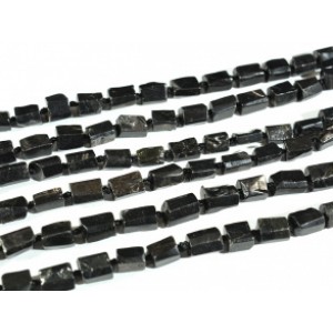 Бусины из турмалина шерл галтовка 8*10мм, 41,5см, 33 бусины