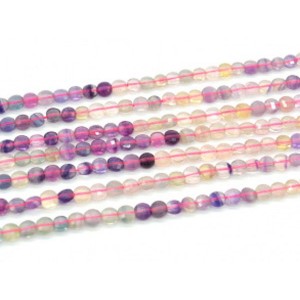 Бусины из флюорита круг гр.5-6мм, 35,5см, 68 бусин
