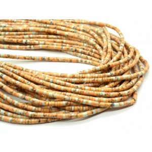 Бусины из варисцита (иск.) диски 4мм, цвет персиковый, 39см, 160 бусин