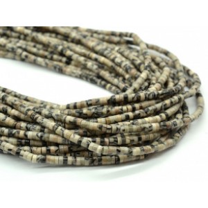 Бусины из варисцита (иск.) диски 4мм, цвет серый, 39см, 175 бусин