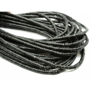 Бусины из варисцита (иск.) диски 4мм, цвет черный, 38,5см, 165 бусин