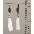 Серьги из перламутра, капли 20мм