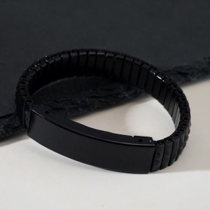 Браслет мужской "Каркас" тьма, цвет чёрный, d=6,5