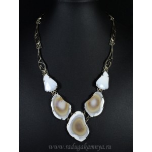 Колье из кахолонга, 43см - 47см.