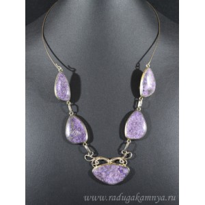 Колье флюорит, 51см.