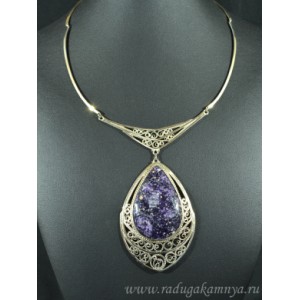 Колье флюорит, 53*77мм, 48см.