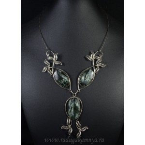 Колье серафинит, 49см.