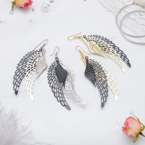 Серьги висячие "Крылья ангела", цвет МИКС