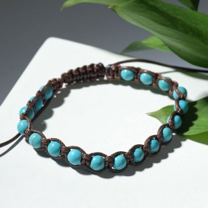 Браслет ассорти "Друиды" бирюза, цвет голубой, d=7