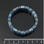 Браслет из апатита, плоские сегменты 14х10мм, длина 19см