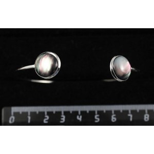 Браслет из гелиотиса (иск.),  2 круга 12мм, жесткая основа