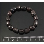 Браслет из граната, кубик заоваленный 14х8мм