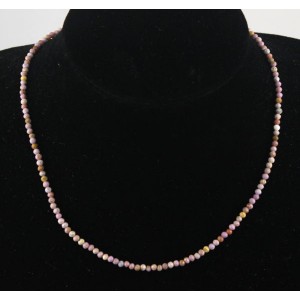 Бусы из фосфосидерита, шарик 3мм огранка, 42-44см