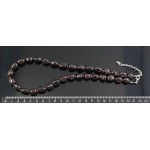 Бусы из граната 46-48см, кубик заоваленный 14х8мм