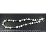 Бусы из волосатика (черные волосы) 44-46см, шарик 10мм