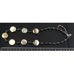 Колье из яшмы зелёной, круг 20м + шарик 8мм