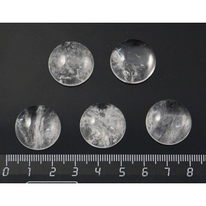 Горный хрусталь кабошон круг 20мм