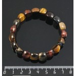 Браслет тигровый, бычий, соколиный глаз, "шишечки" 14х19мм