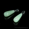 Кулон Капля 10*25мм авантюрин зеленый