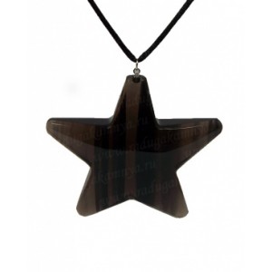 Кулон из обсидиана королевского "Звезда"  72*65мм